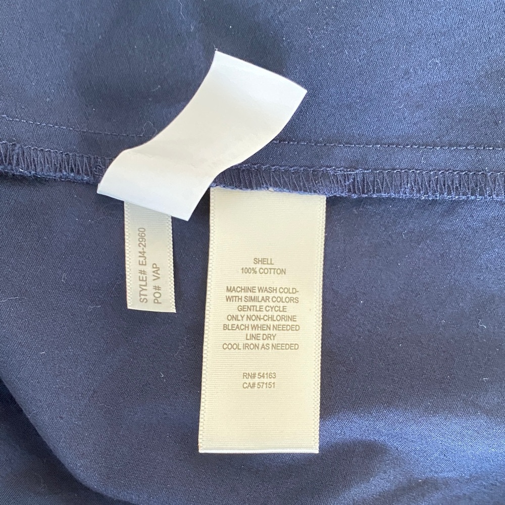 Eliza J Navy Puff Sleeve Dress - Picture 5 of 8